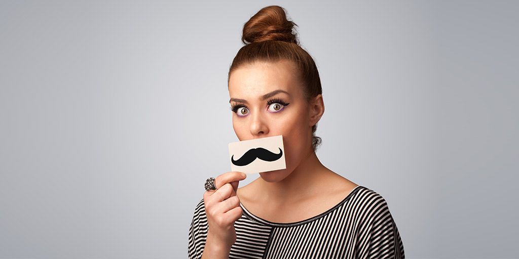 an illustration of a woman who wants to have permanent facial hair removal