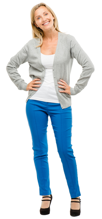 Urogynecologist: pelvic pain - woman naturally standing
